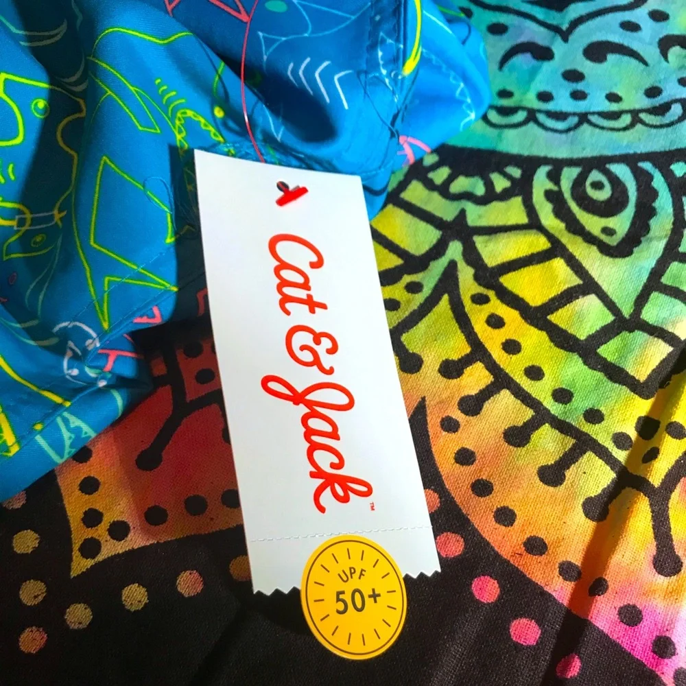 Shark Swim trunks Husky XL by Cat & Jack Retro Beach Pool Summer Vacay Kidcore
